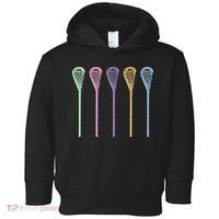Funny Lacrosse Player Girl Gift Lax Sticks Cute Gift Toddler Hoodie thumb 0