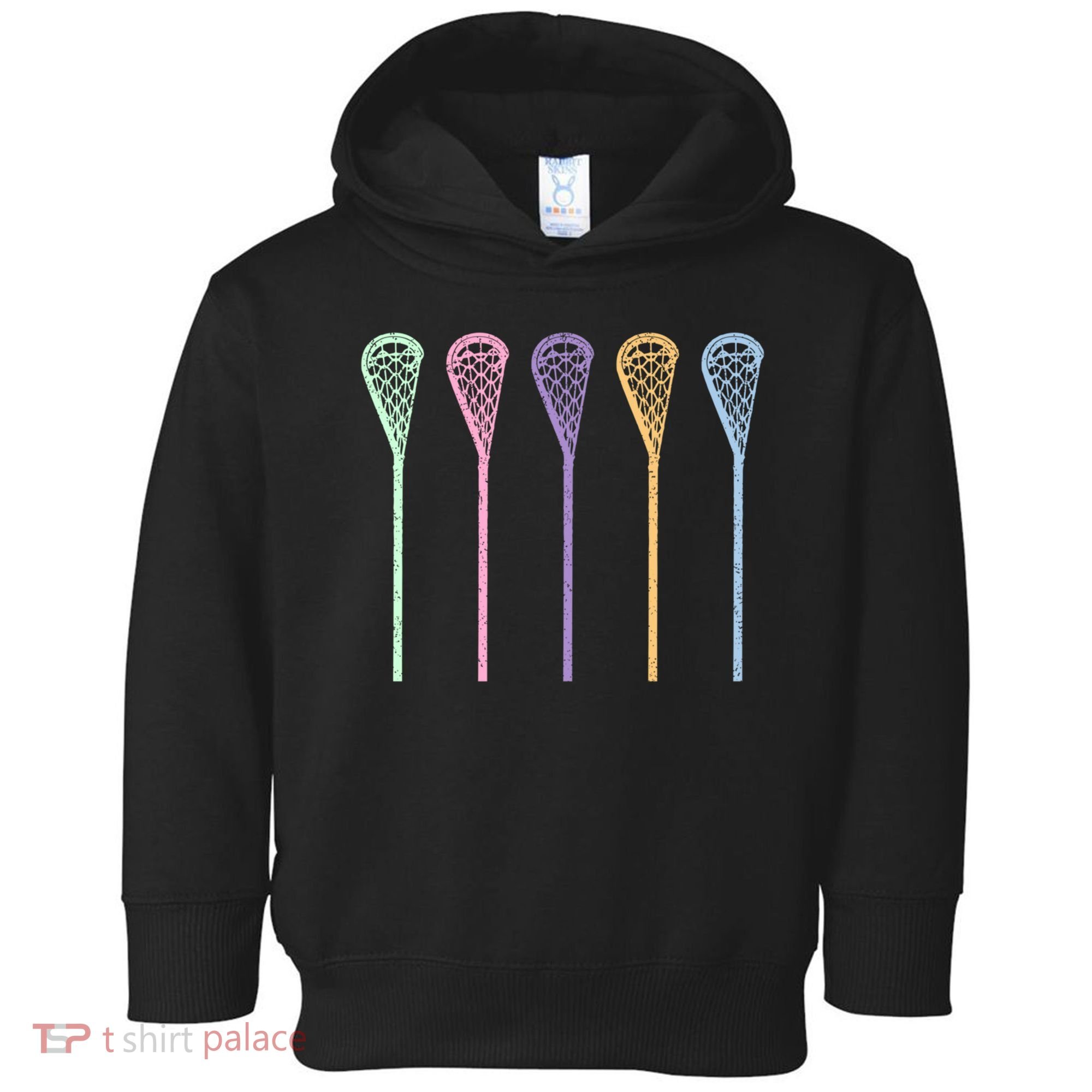 Funny Lacrosse Player Girl Gift Lax Sticks Cute Gift Toddler Hoodie