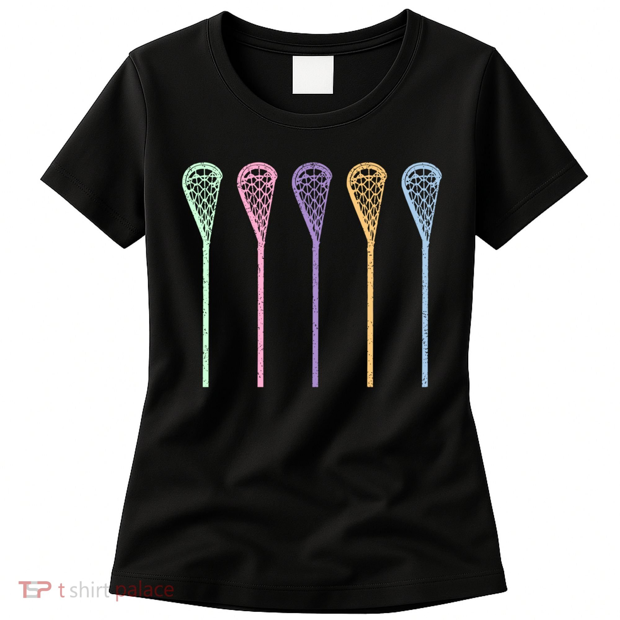 Funny Lacrosse Player Girl Gift Lax Sticks Cute Gift Women's T-Shirt
