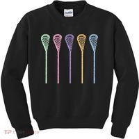 Funny Lacrosse Player Girl Gift Lax Sticks Cute Gift Kids Sweatshirt thumb 0
