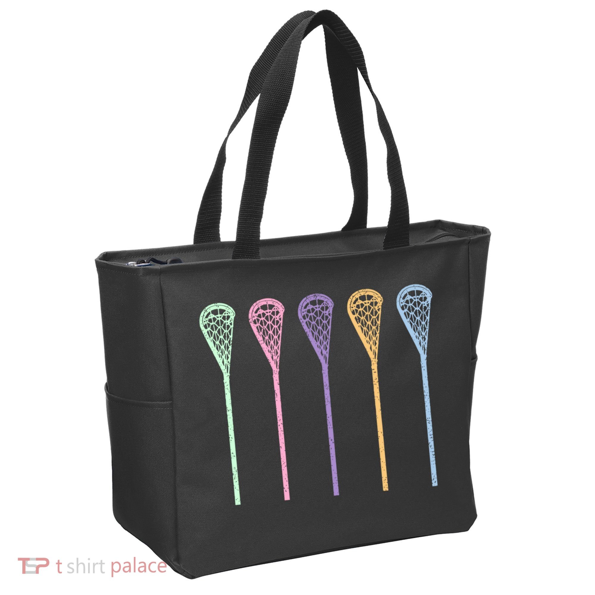 Funny Lacrosse Player Girl Gift Lax Sticks Cute Gift Tote Bag