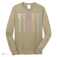Funny Lacrosse Player Girl Gift Lax Sticks Cute Gift Long Sleeve Shirt thumb 0