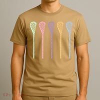 Funny Lacrosse Player Girl Gift Lax Sticks Cute Gift T-Shirt thumb 3
