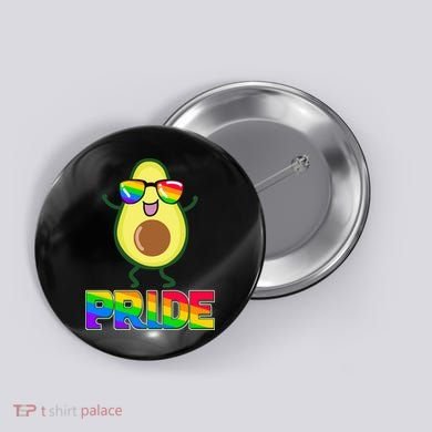 Funny LGBT Pride Avocado Button