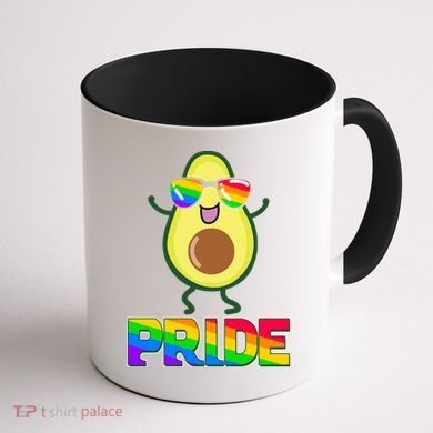 Funny LGBT Pride Avocado Coffee Mug back