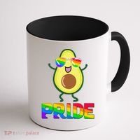 Funny LGBT Pride Avocado Coffee Mug thumb 1