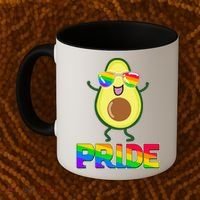 Funny LGBT Pride Avocado Coffee Mug thumb 2