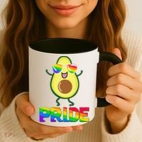 Funny LGBT Pride Avocado Coffee Mug thumb 3