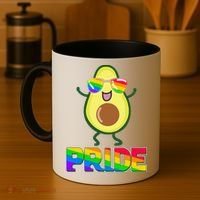 Funny LGBT Pride Avocado Coffee Mug thumb 4
