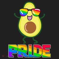 Funny LGBT Pride Avocado Beanie thumb 2