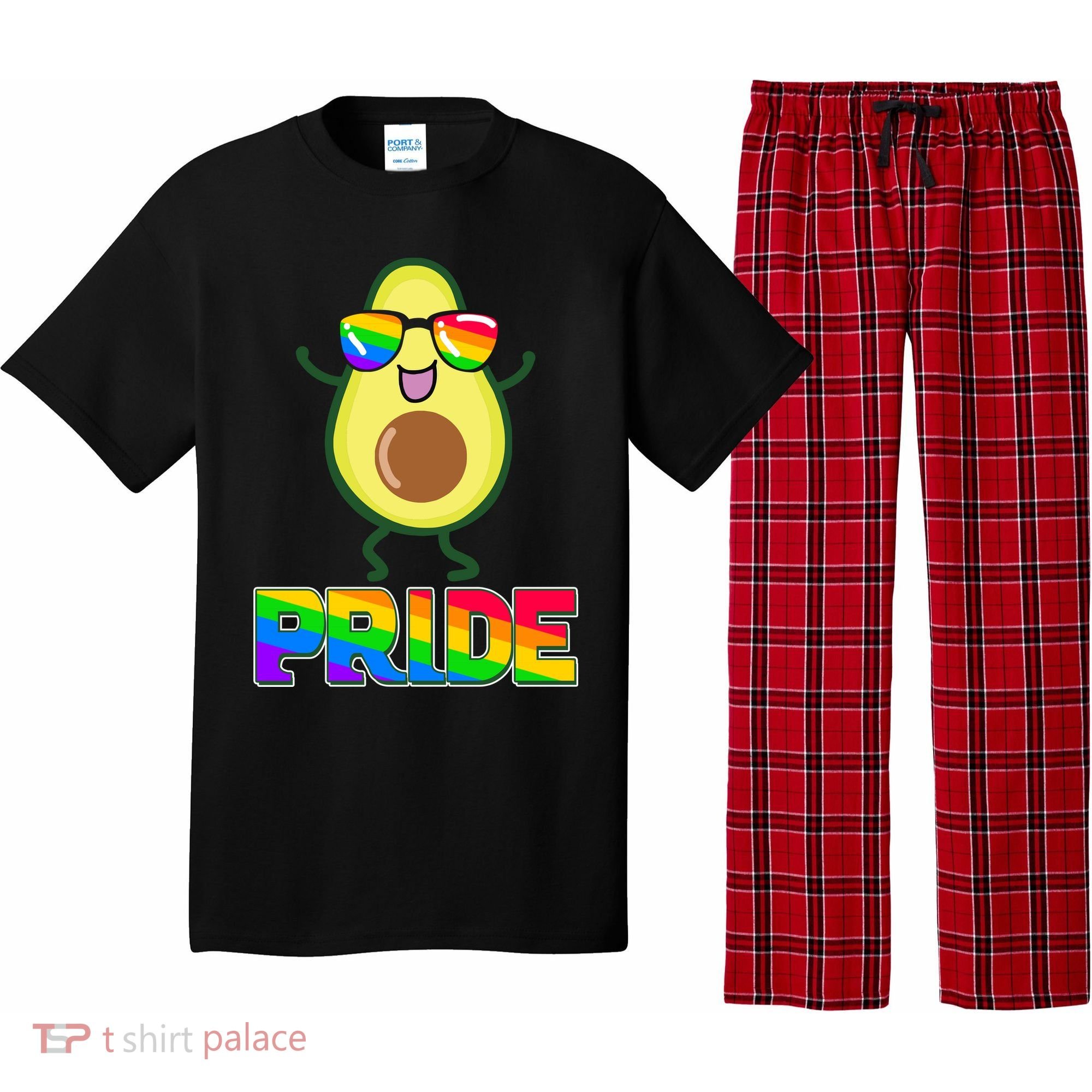 Funny LGBT Pride Avocado Pajama Set