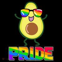 Funny LGBT Pride Avocado Baby Bodysuit thumb 2