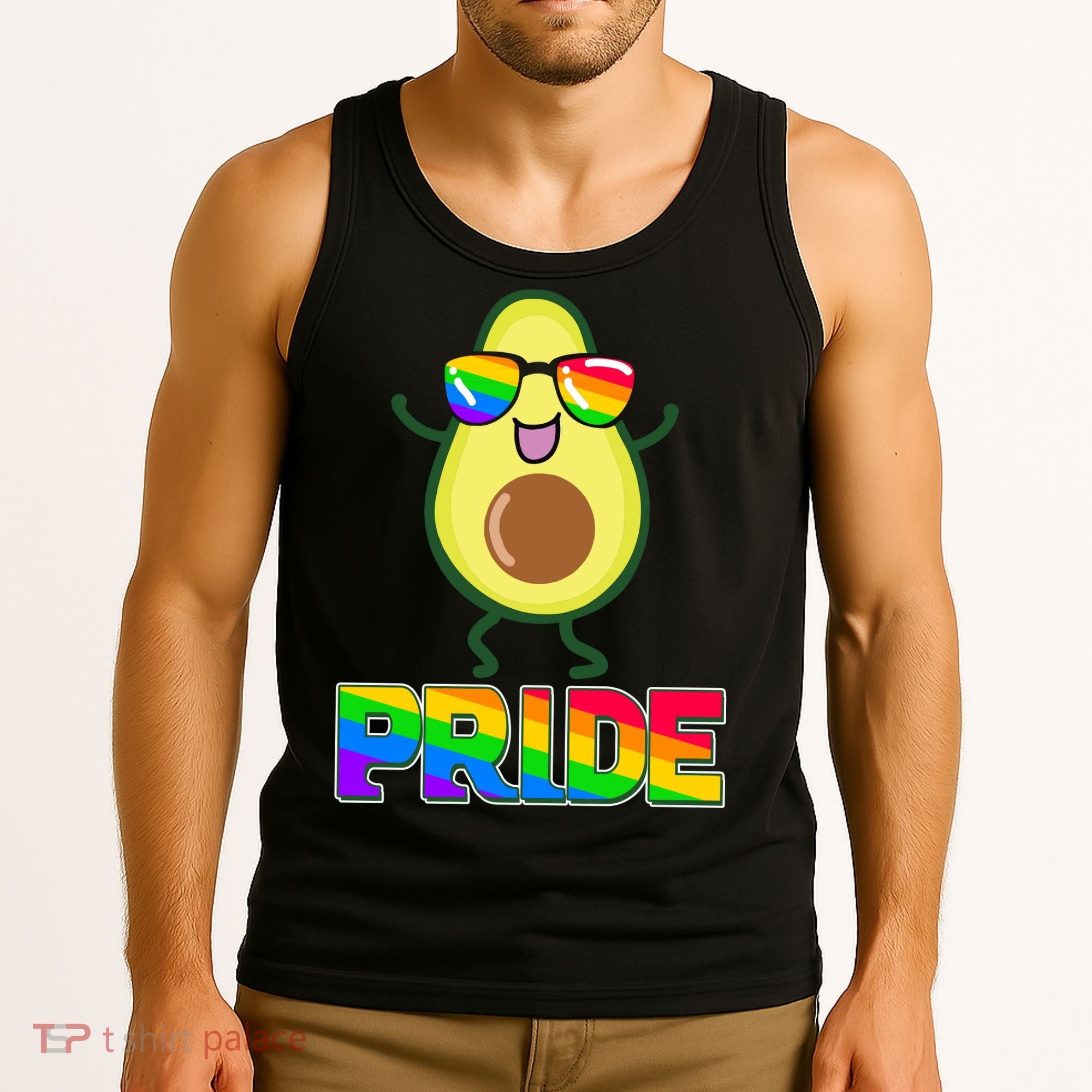 Funny LGBT Pride Avocado Tank Top