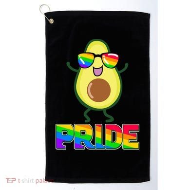 Funny LGBT Pride Avocado Golf Towel