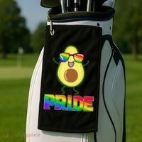 Funny LGBT Pride Avocado Golf Towel thumb 2
