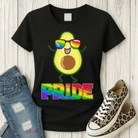 Funny LGBT Pride Avocado Women's T-Shirt thumb 3