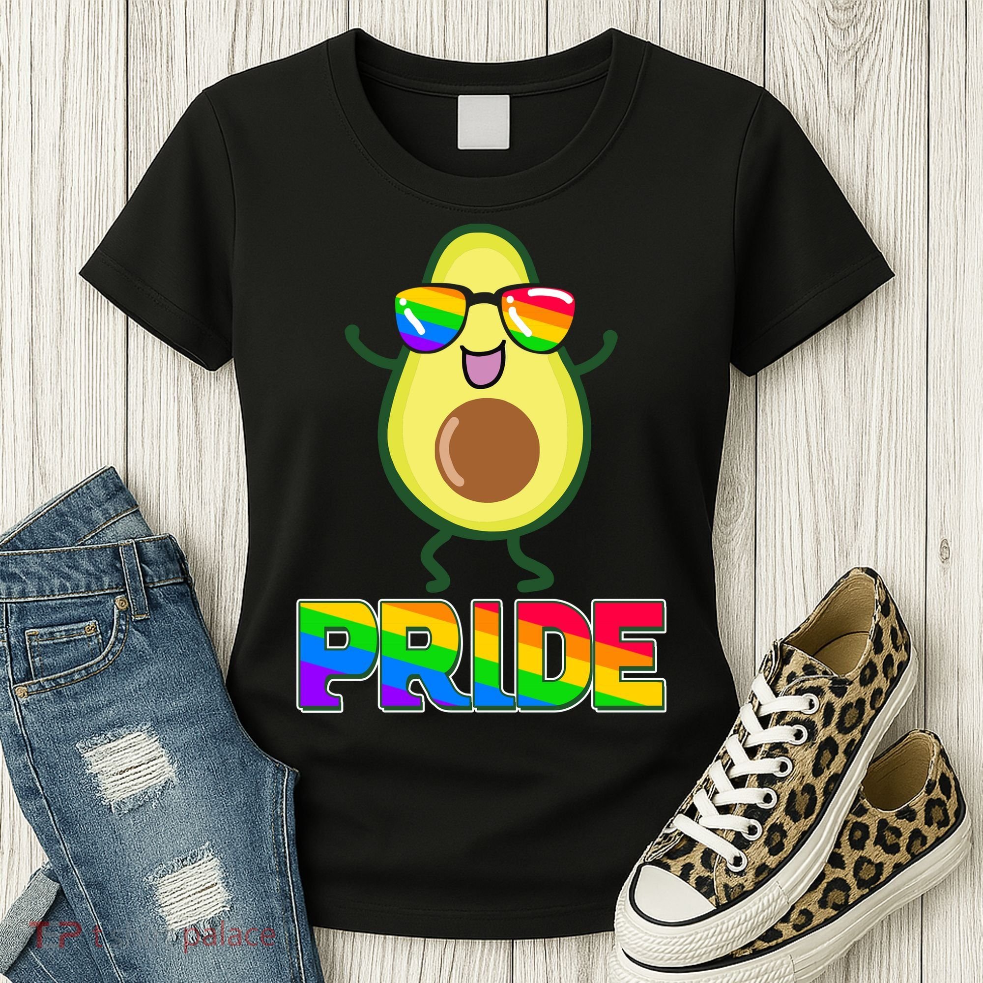 Funny LGBT Pride Avocado Women's T-Shirt