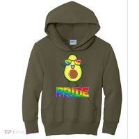Funny LGBT Pride Avocado Kids Hoodie thumb 0