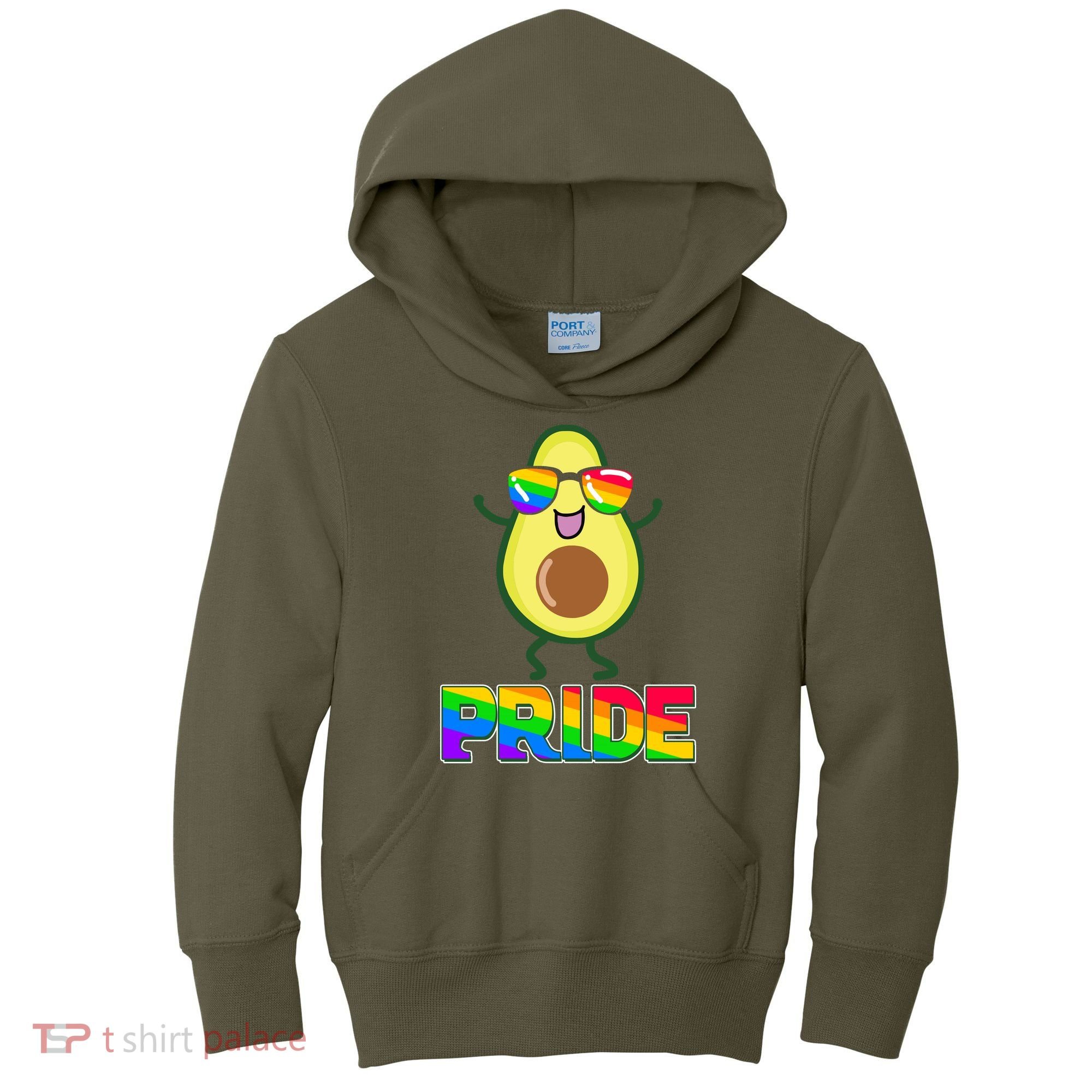 Funny LGBT Pride Avocado Kids Hoodie