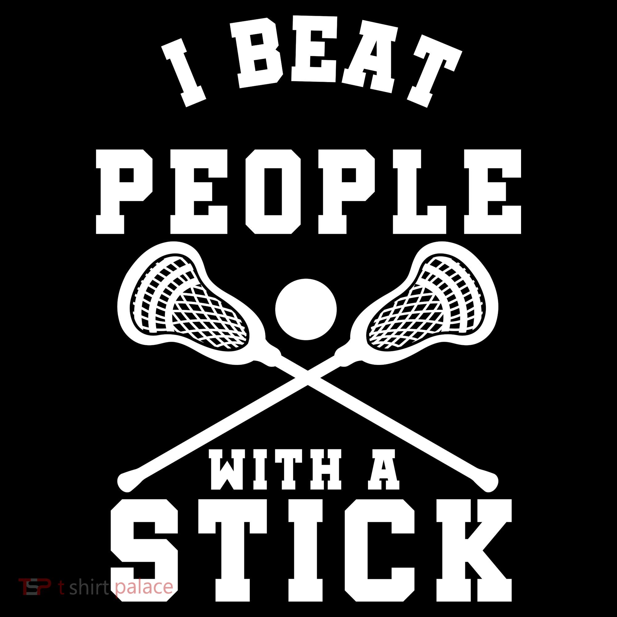 Funny Lacrosse Player I Beat People With A Stick Women's Hoodie