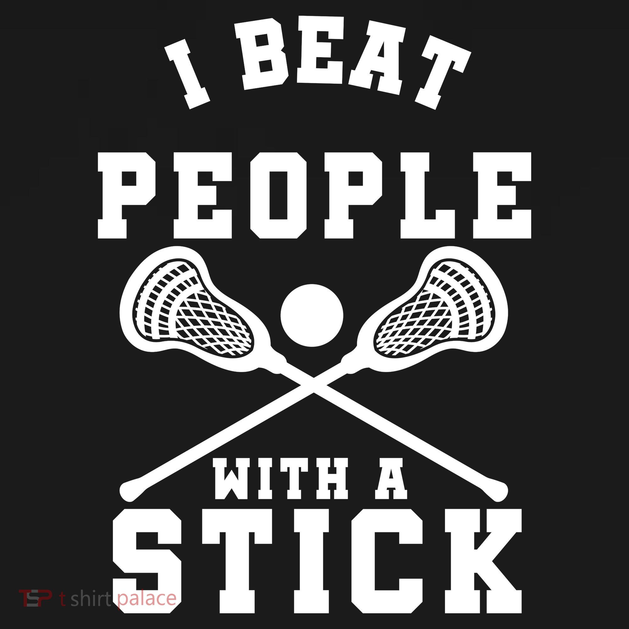 Funny Lacrosse Player I Beat People With A Stick Women's Tank Top