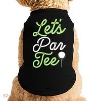 Funny Lets Par Tee Golf Tee Doggie Tank thumb 0