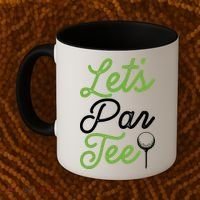 Funny Lets Par Tee Golf Tee Coffee Mug thumb 2