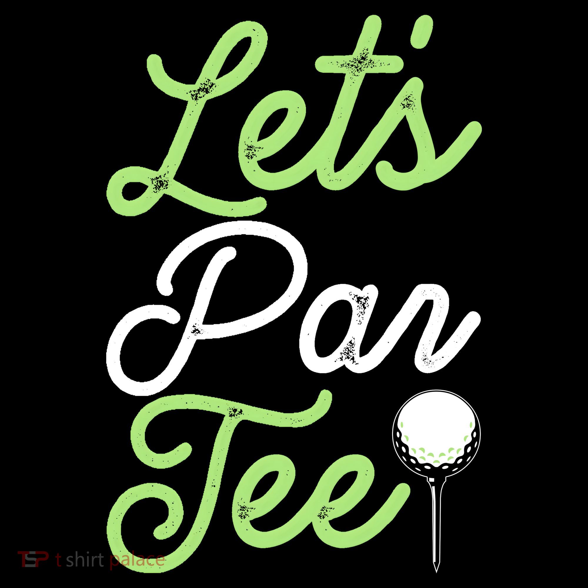 Funny Lets Par Tee Golf Tee Women's Hoodie