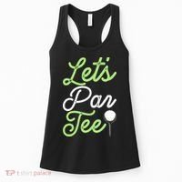 Funny Lets Par Tee Golf Tee Women's Tank Top thumb 0
