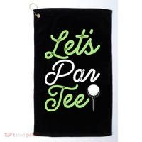 Funny Lets Par Tee Golf Tee Golf Towel thumb 0