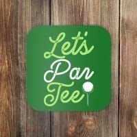 Funny Lets Par Tee Golf Tee Coaster thumb 0