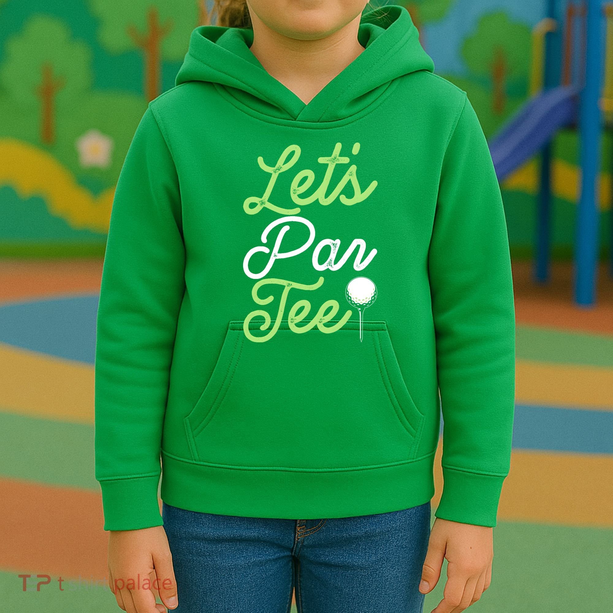 Funny Lets Par Tee Golf Tee Kids Hoodie