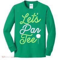 Funny Lets Par Tee Golf Tee Kids Long Sleeve Shirt thumb 0
