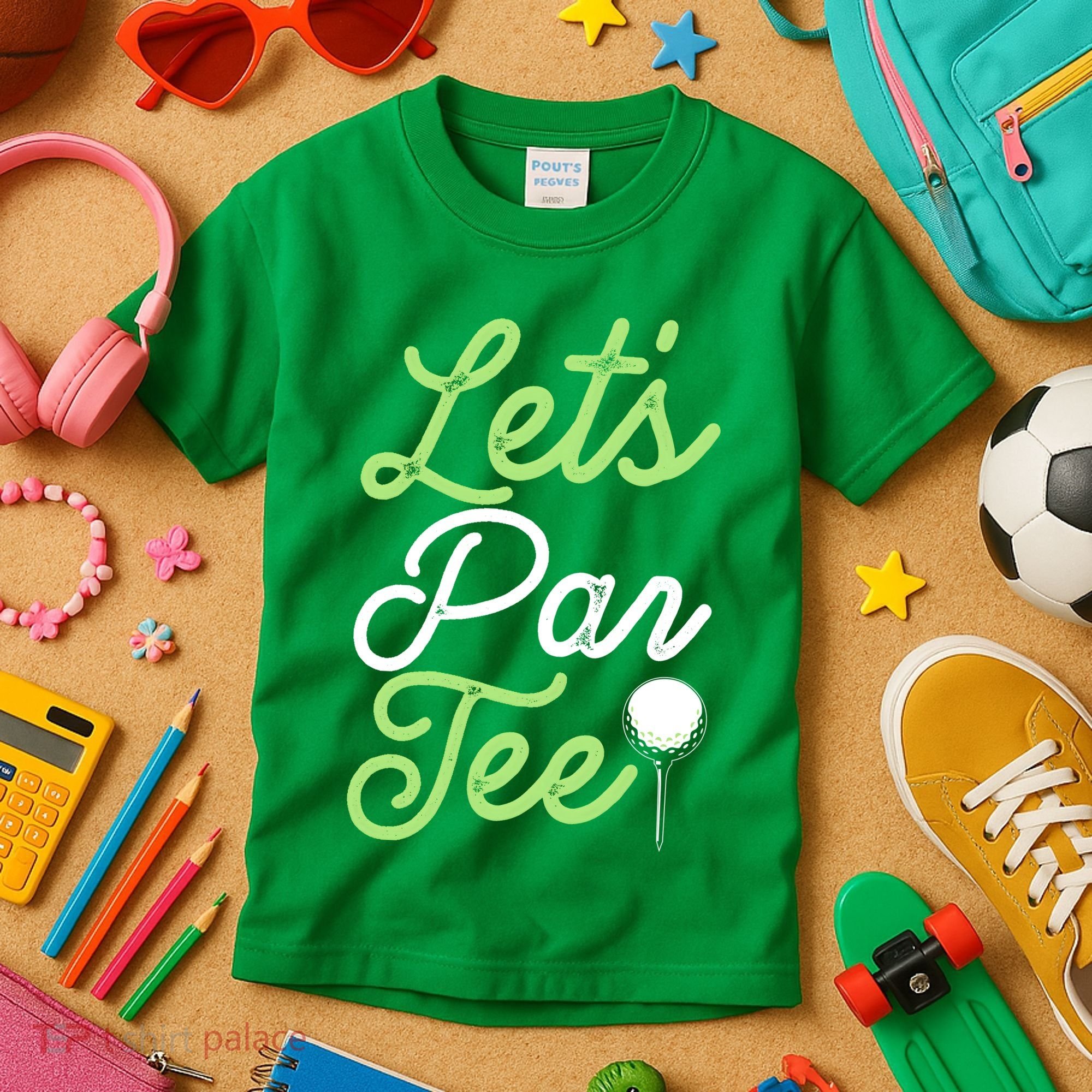 Funny Lets Par Tee Golf Tee Kids T-Shirt