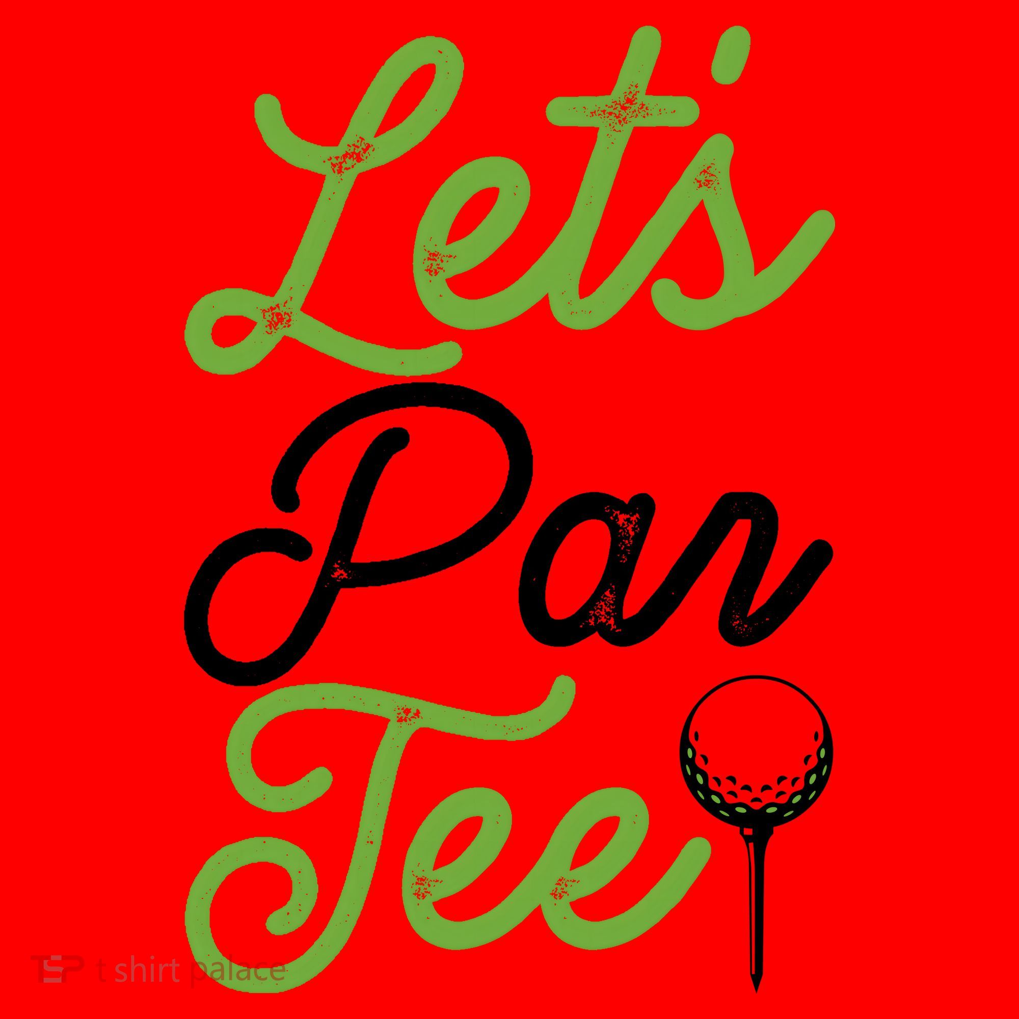 Funny Lets Par Tee Golf Tee Santa Hat