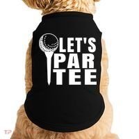 Funny Let's Par Tee Funny Golf For Golfer Partee Doggie Tank thumb 0