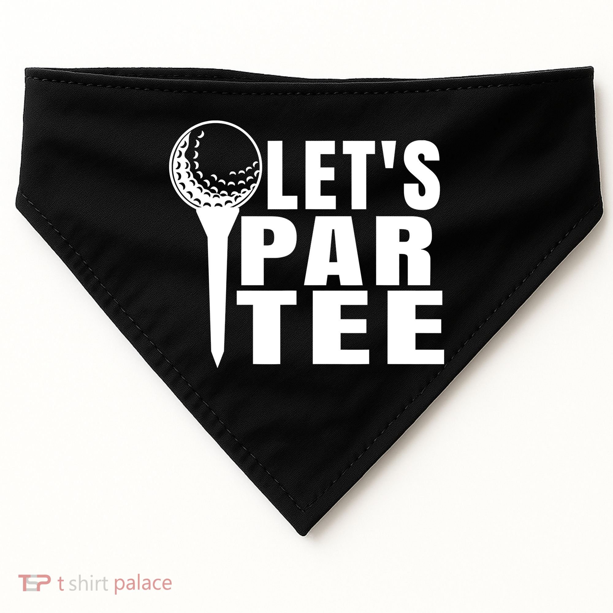 Funny Let's Par Tee Funny Golf For Golfer Partee USA-Made Doggie Bandana