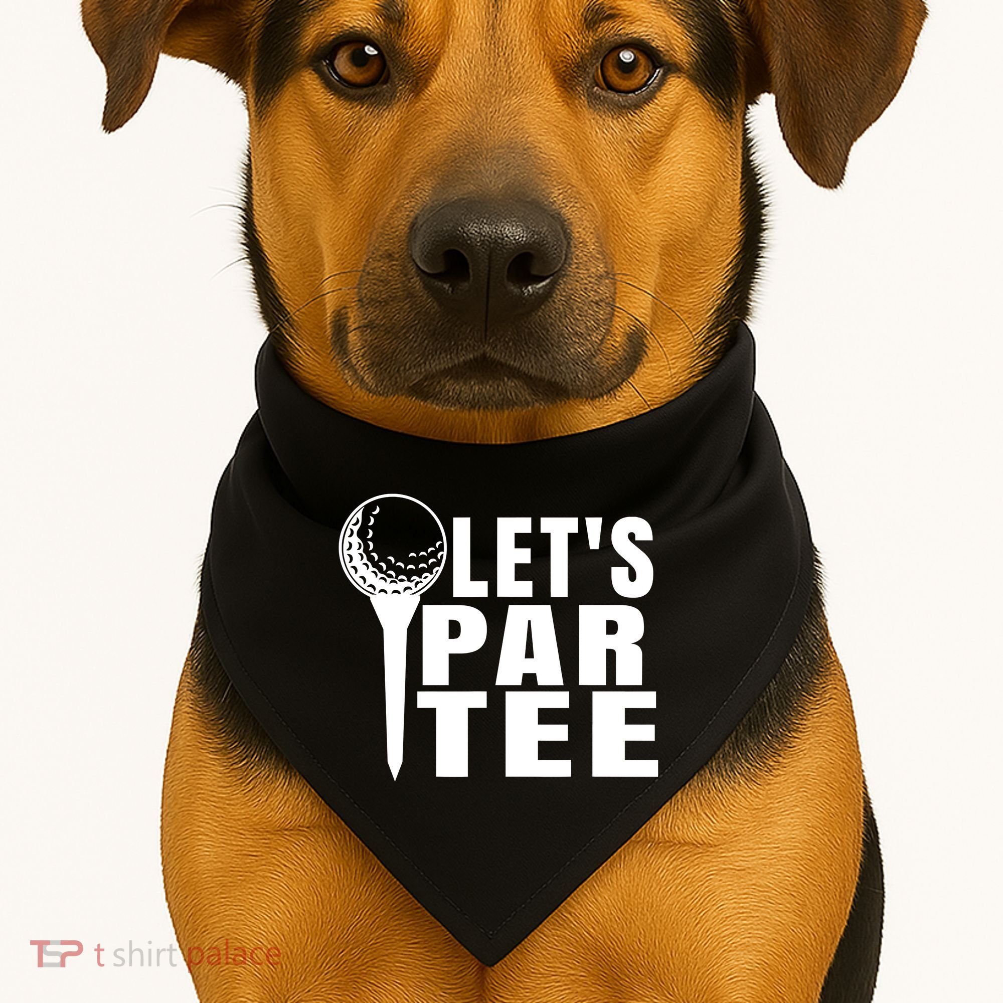 Funny Let's Par Tee Funny Golf For Golfer Partee USA-Made Doggie Bandana