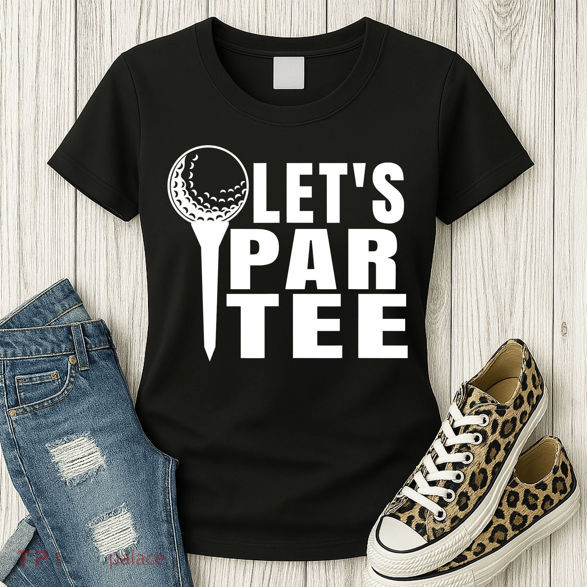 Funny Let's Par Tee Funny Golf For Golfer Partee Women's T-Shirt