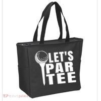 Funny Let's Par Tee Funny Golf For Golfer Partee Tote Bag thumb 2