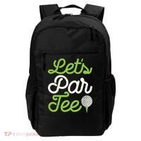 Funny Lets Par Golf Player Golfer Dad Papa Gift Backpack thumb 0