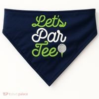 Funny Lets Par Golf Player Golfer Dad Papa Gift USA-Made Doggie Bandana thumb 0