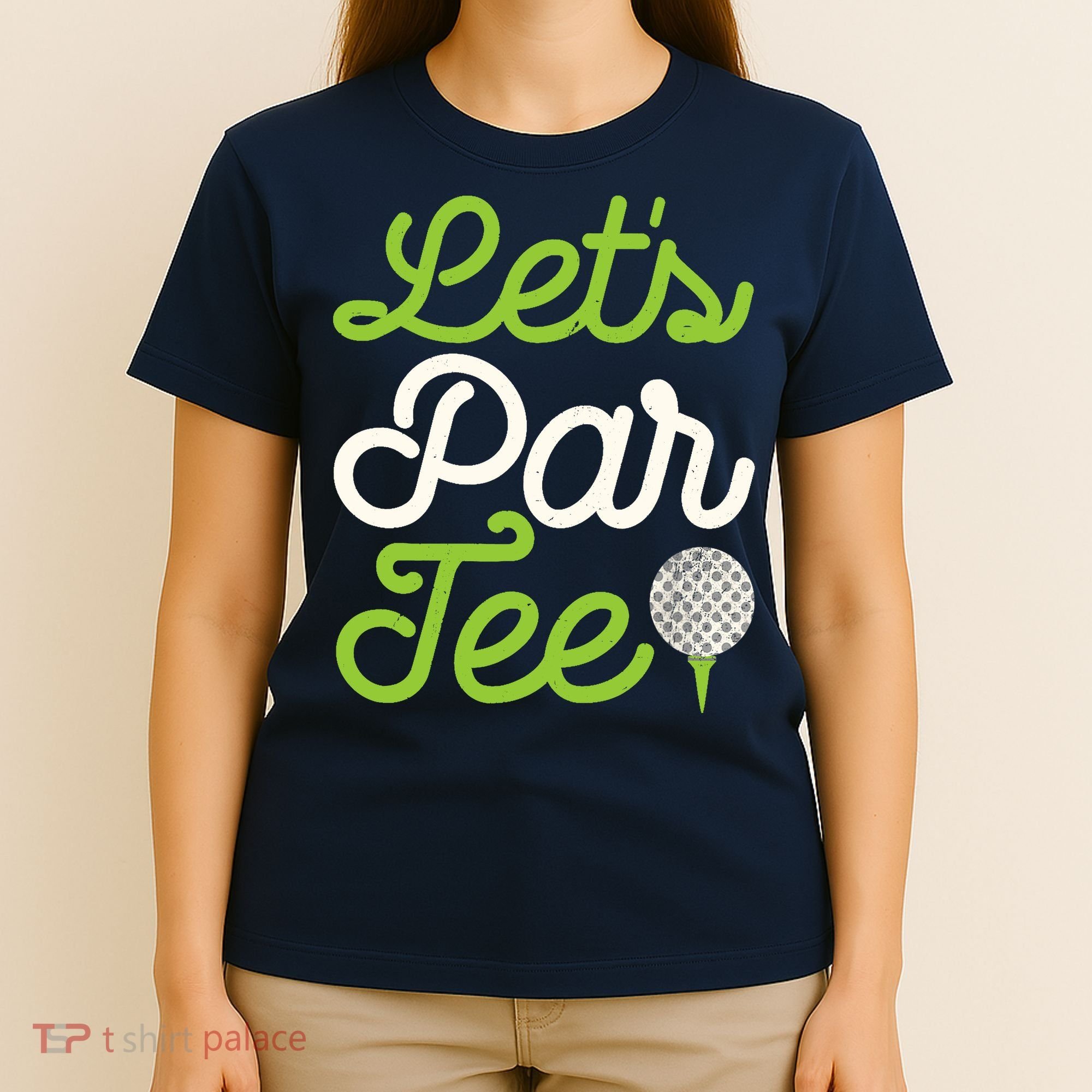 Funny Lets Par Golf Player Golfer Dad Papa Gift T-Shirt