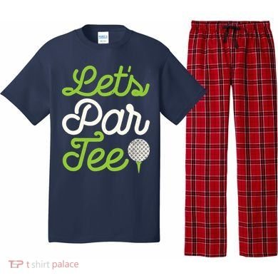 Funny Lets Par Golf Player Golfer Dad Papa Gift Pajama Set