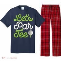 Funny Lets Par Golf Player Golfer Dad Papa Gift Pajama Set thumb 0