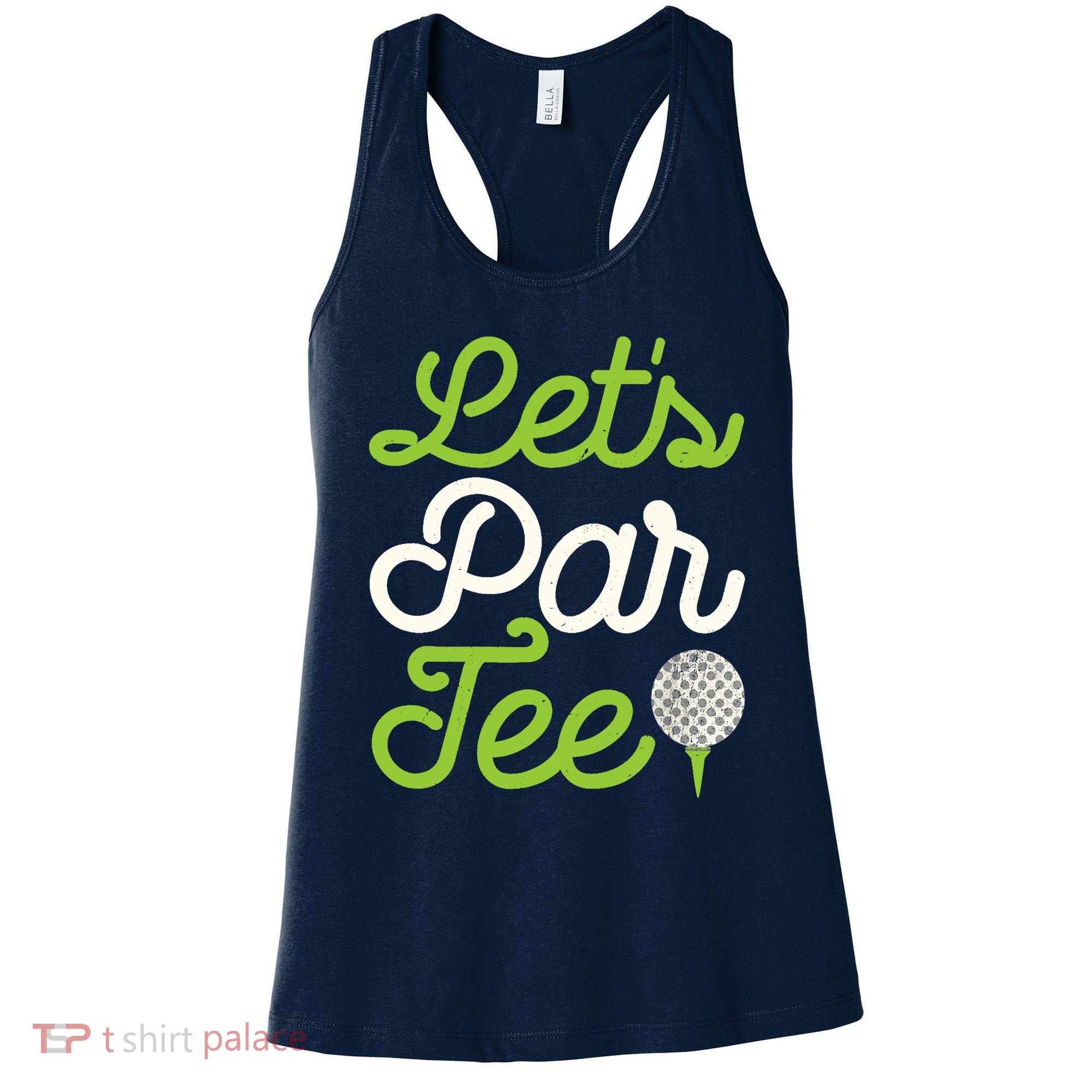 Funny Lets Par Golf Player Golfer Dad Papa Gift Women's Tank Top