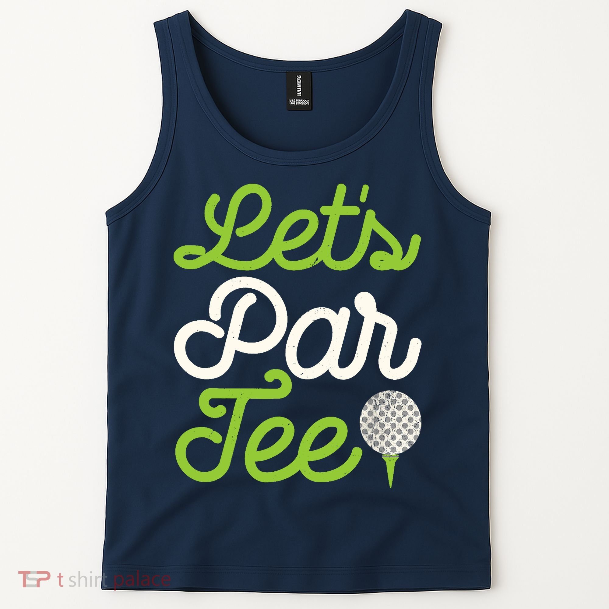 Funny Lets Par Golf Player Golfer Dad Papa Gift Tank Top