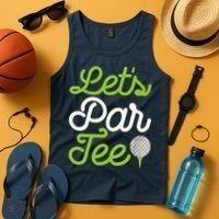 Funny Lets Par Golf Player Golfer Dad Papa Gift Tank Top thumb 4