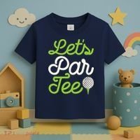 Funny Lets Par Golf Player Golfer Dad Papa Gift Toddler T-Shirt thumb 3