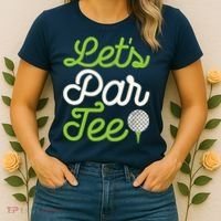 Funny Lets Par Golf Player Golfer Dad Papa Gift Women's T-Shirt thumb 2